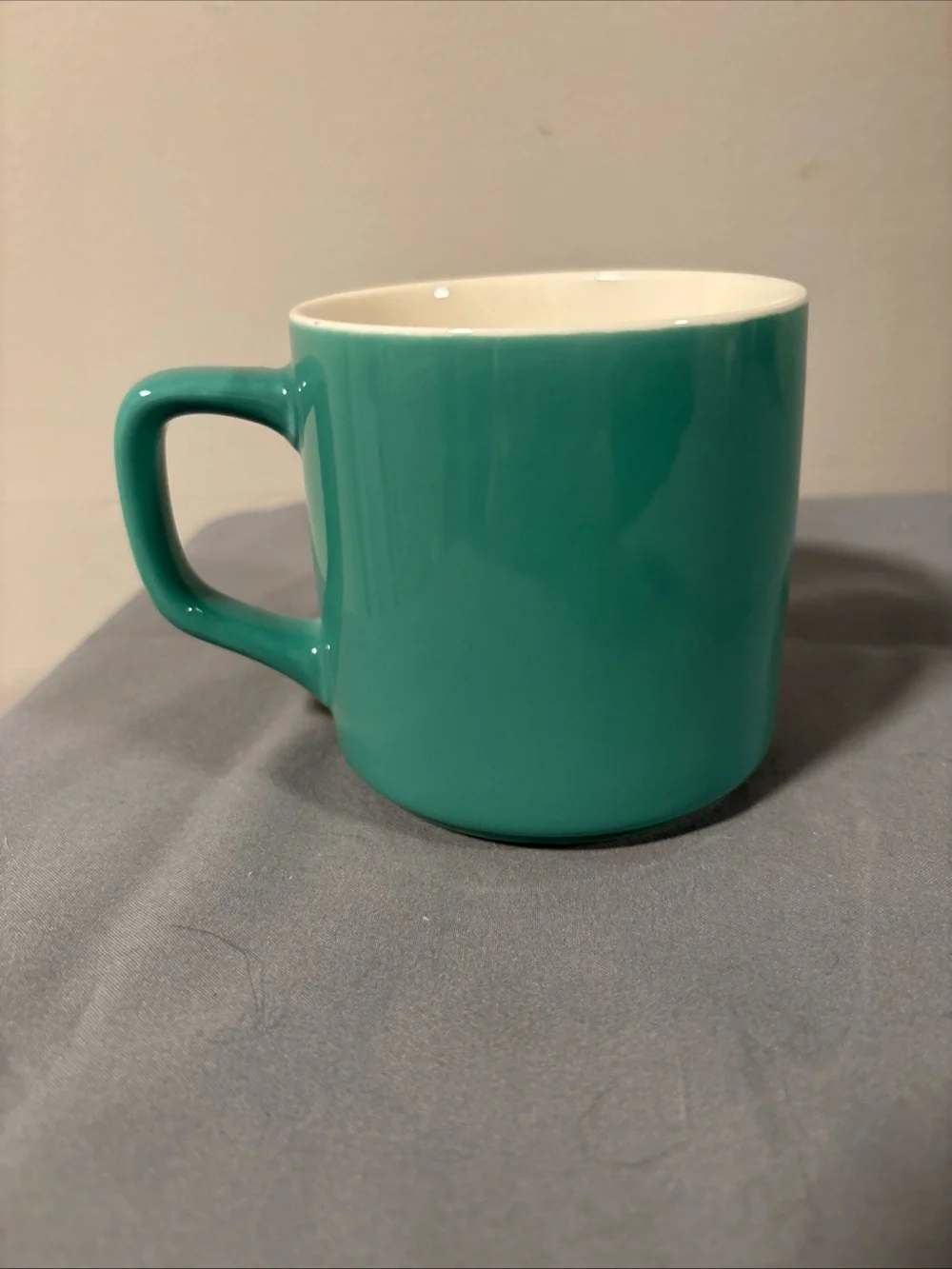 Starbucks Teal Ceramic Mug with Green Siren Logo